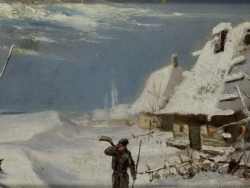 1857-Teodor Marian Talowski - Paesaggio invernale - Museo Nazionale di Cracovia